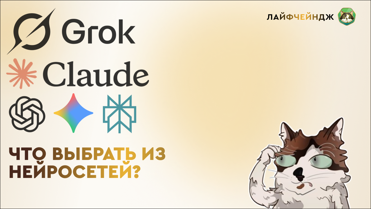 GPT, Gemini, Claude, Grok, Perplexity — что выбрать?